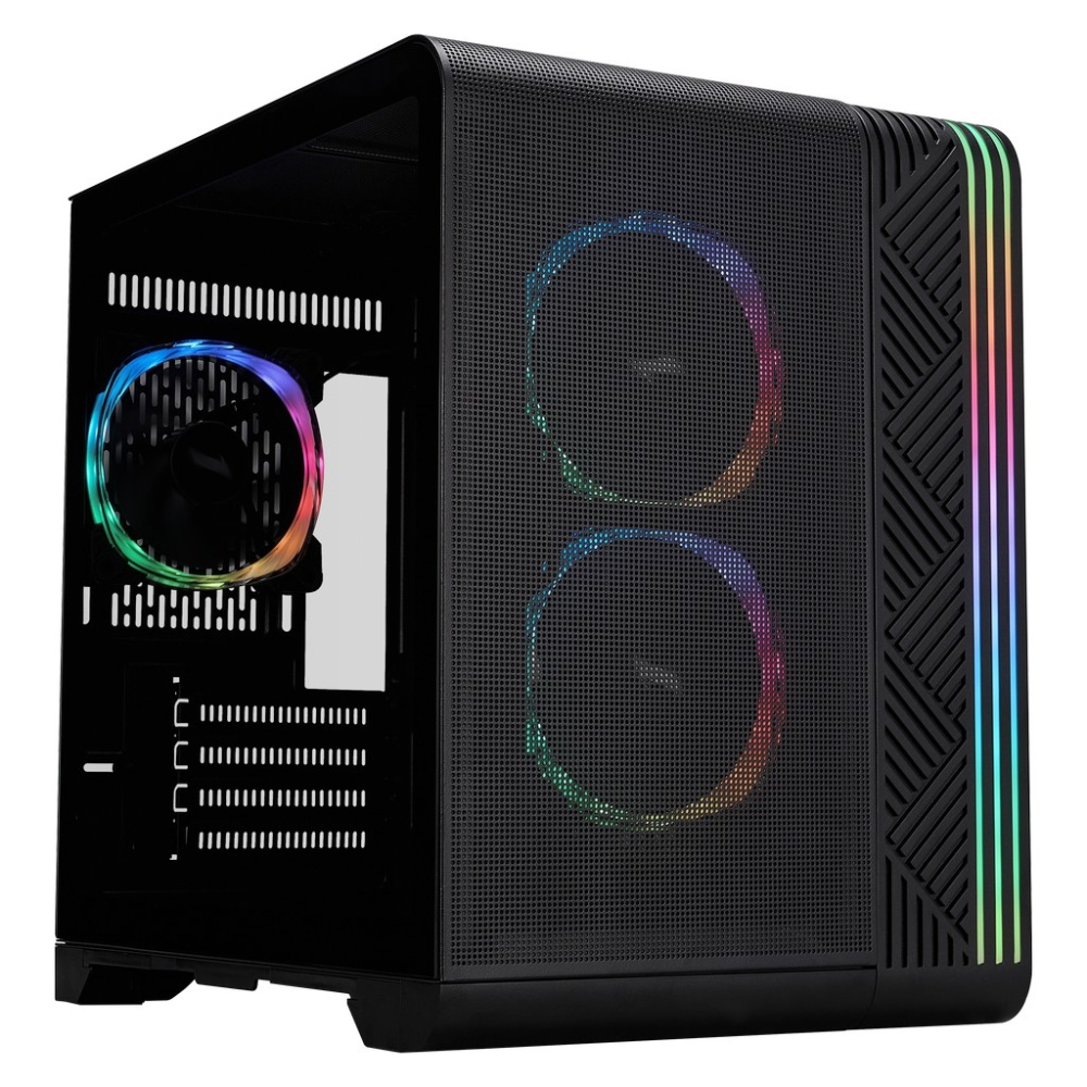Компьютерный корпус 1STPLAYER VT5 ARGB Black (VT5-BK-3FS7)