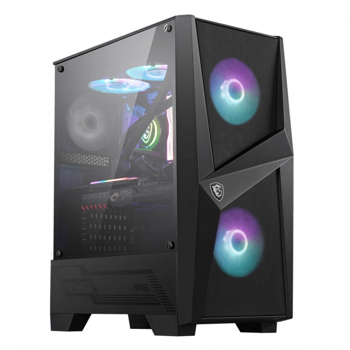 Компьютерный корпус MSI MAG FORGE 100R ARGB Fan TG (306-7G03R21-809)