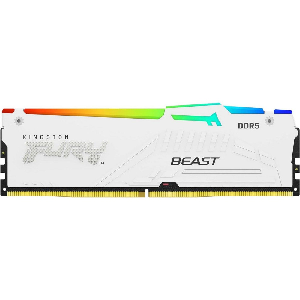 Оперативная память 32 Gb 6400 MHz Kingston FURY Beast RGB White (KF564C32BWEAK2-32)