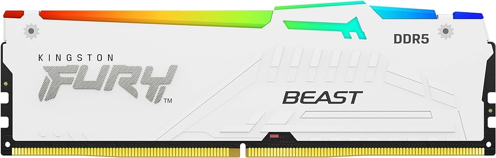 Оперативная память 16 Gb 6000 MHz Kingston FURY Beast RGB White (KF560C36BWE2A-16)
