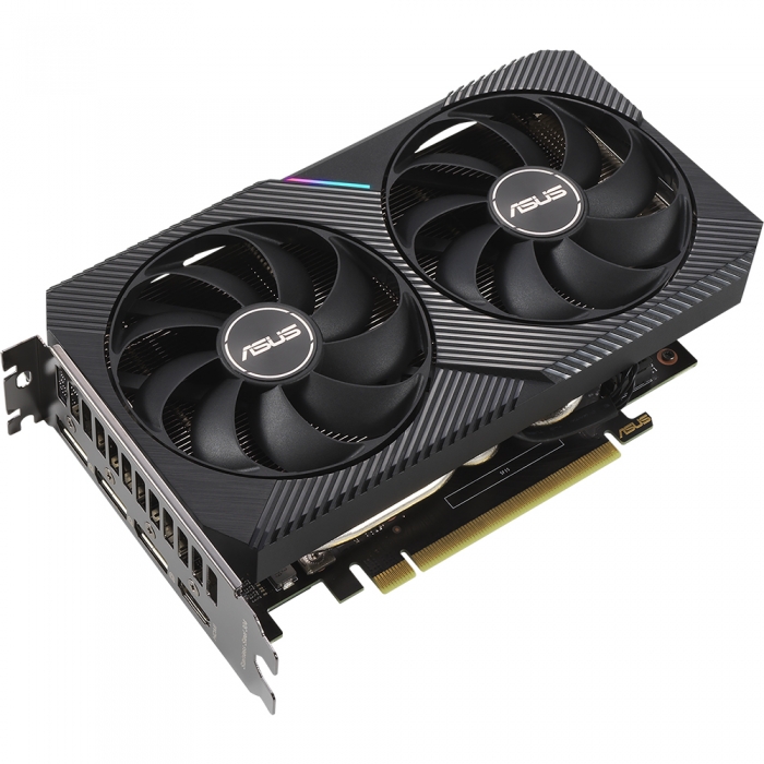 Видеокарта ASUS (DUAL-RTX3060-O12G-V2) GeForce RTX 3060 12Gb DUAL OC V2 LHR 90YV0GB2-M0NA10