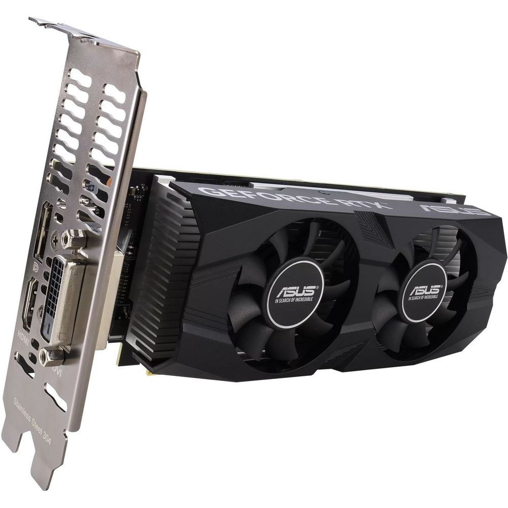 Видеокарта ASUS (RTX 3050-O6G-LP-BRK) GeForce RTX 3050 6GB (90YV0KQ0-M0NA00)