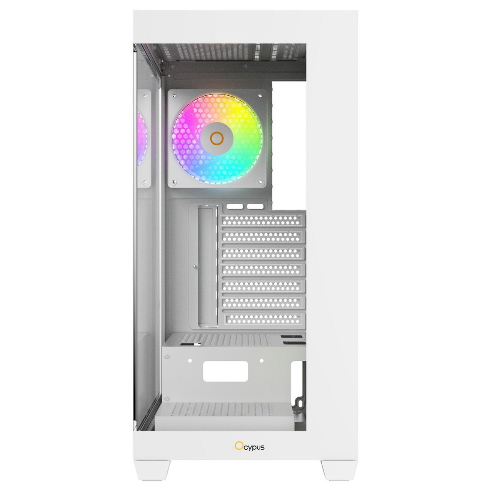 Компьютерный корпус Ocypus Gamma C72 WH TG ARGB White (Gamma-C72-W-HD400XX-GL)