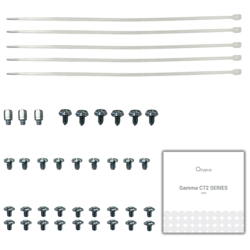 Компьютерный корпус Ocypus Gamma C72 WH TG ARGB White (Gamma-C72-W-HD400XX-GL)