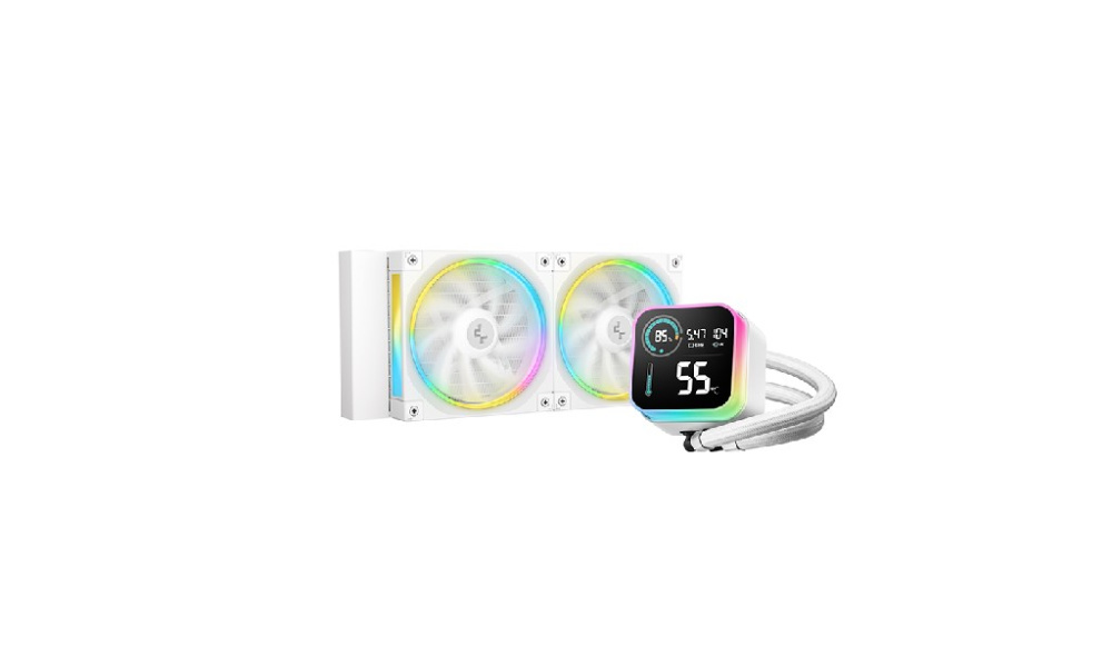 Система жидкостного охлаждения для процессора Deepcool LQ240 WH ARGB White