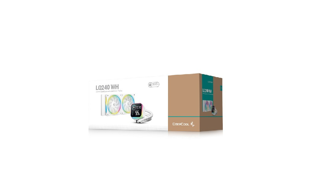 Система жидкостного охлаждения для процессора Deepcool LQ240 WH ARGB White
