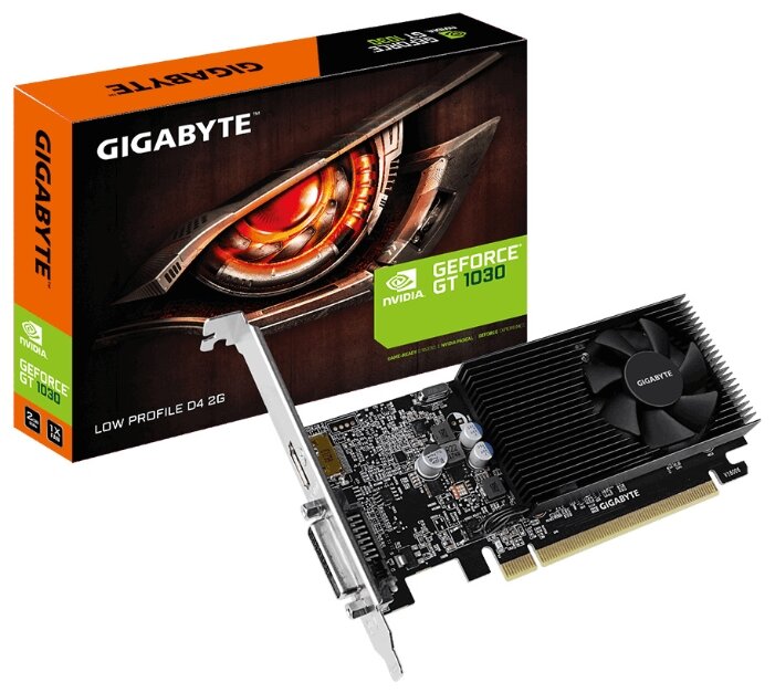 Видеокарта Gigabyte (GV-N1030D4-2GL) GeForce GT 1030 2GB Low Profile