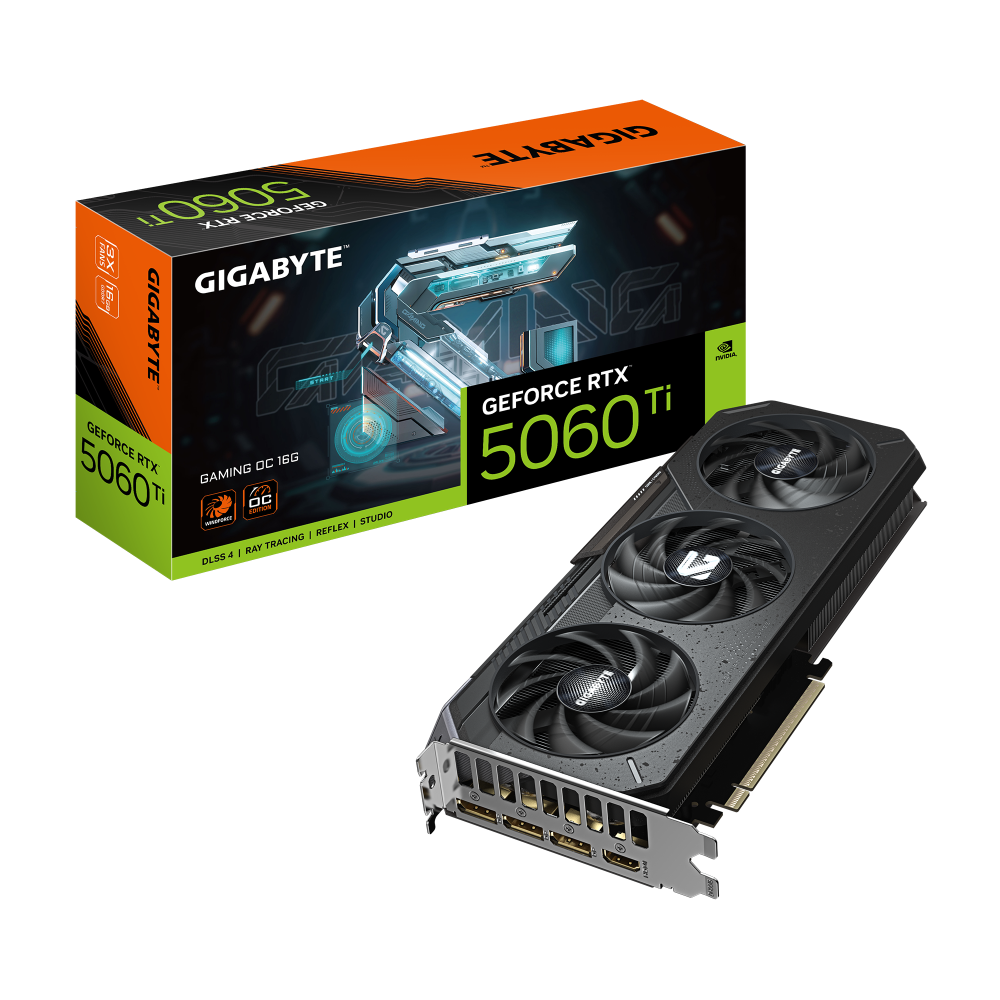 Видеокарта Gigabyte (GV-N506TGAMING OC-16GD) GeForce RTX 5060 Ti 16GB GAMING OC