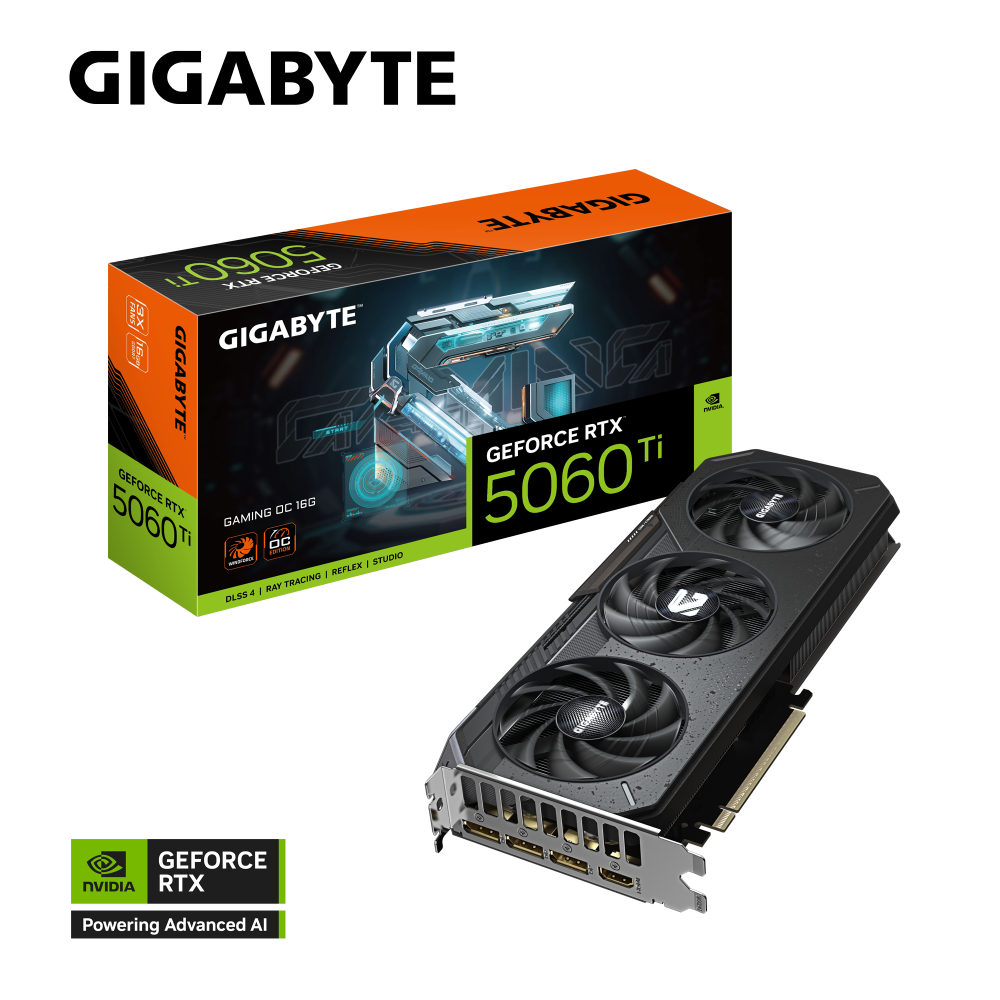Видеокарта Gigabyte (GV-N506TGAMING OC-16GD) GeForce RTX 5060 Ti 16GB GAMING OC