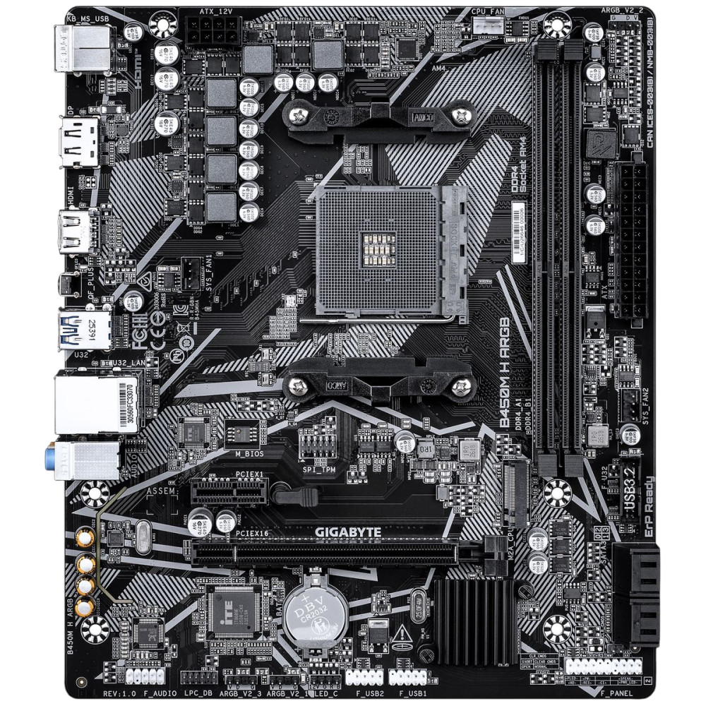 Материнская плата Gigabyte B450M H ARGB