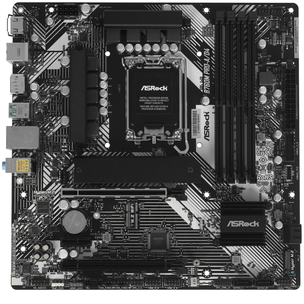 Материнская плата ASRock B760M PRO-A/D4