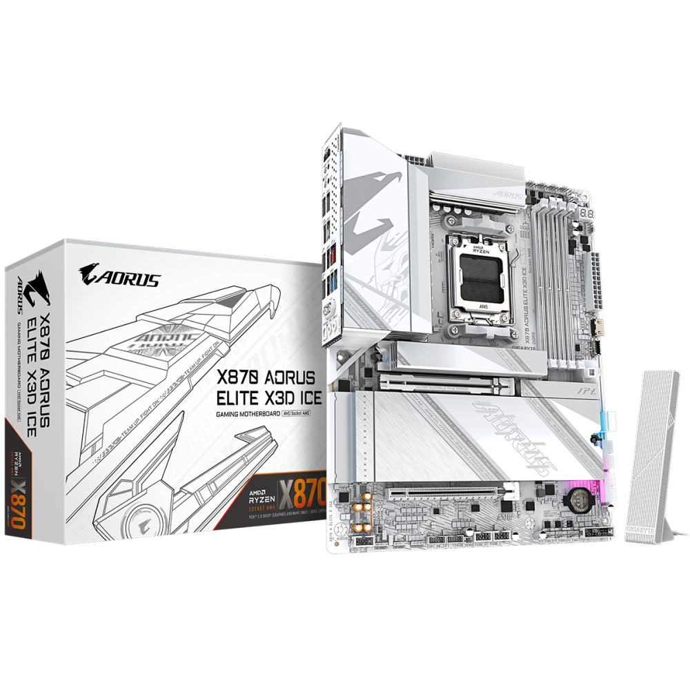 Материнская плата Gigabyte X870 AORUS ELITE X3D ICE