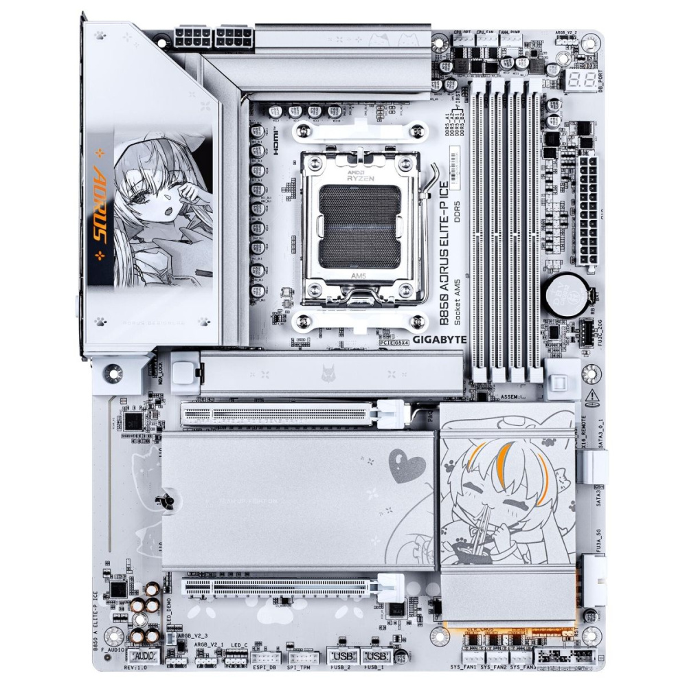 Материнская плата Gigabyte B850 AORUS ELITE-P ICE