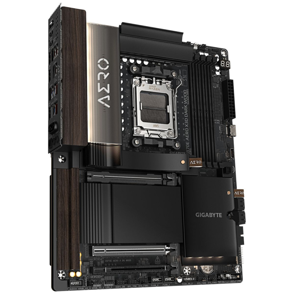 Материнская плата Gigabyte X870E AERO X3D DARK WOOD
