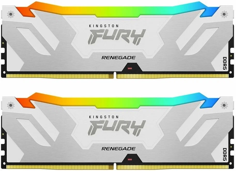 Оперативная память 32 Gb 6400 MHz Kingston FURY Renegade RGB White (KF564C32RWAK2-32)