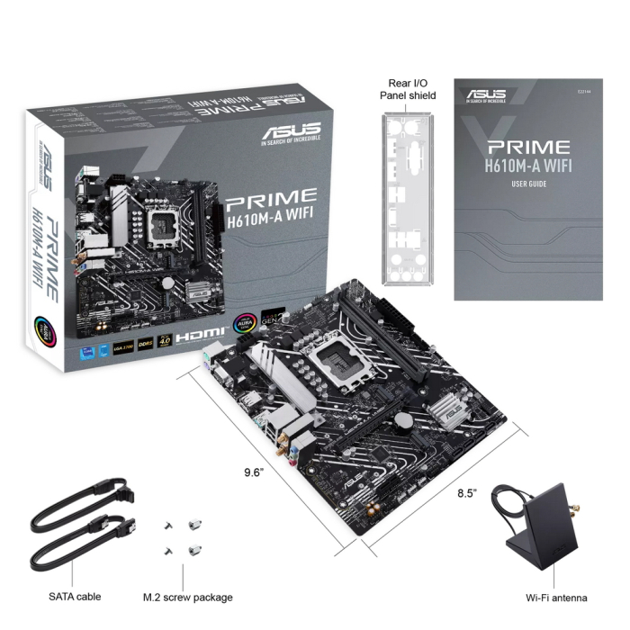 Материнская плата ASUS PRIME H610M-A WIFI (90MB1G00-M0EAY0)