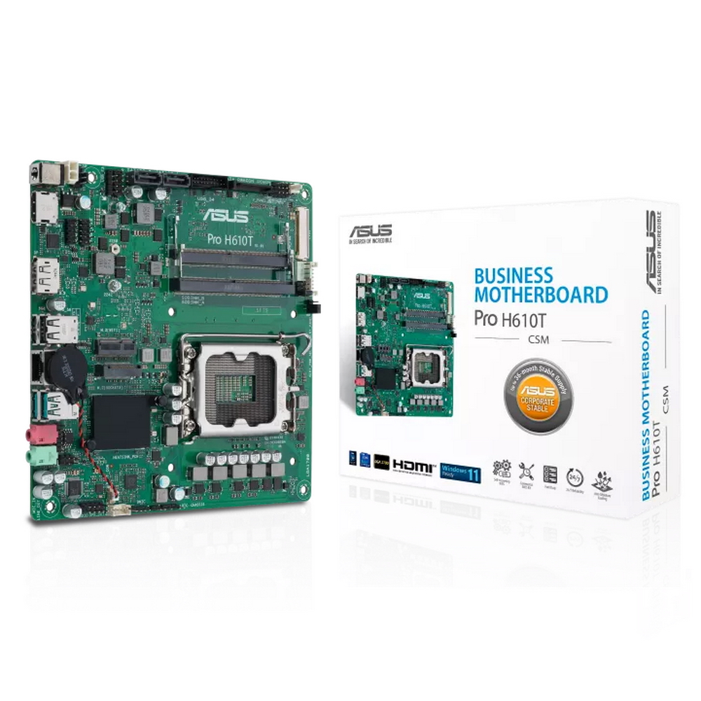 Материнская плата ASUS PRO H610T-CSM (90MB1G60-M0EAYC)