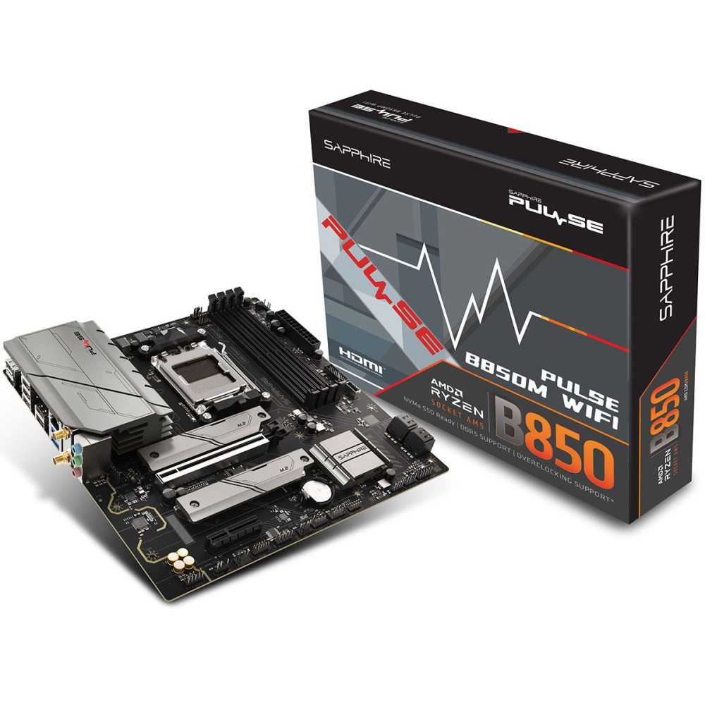 Материнская плата Sapphire B850M PULSE WIFI (52123-04-40G)