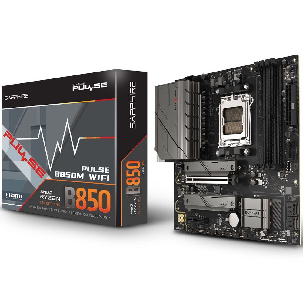 Материнская плата Sapphire B850M PULSE WIFI (52123-04-40G)
