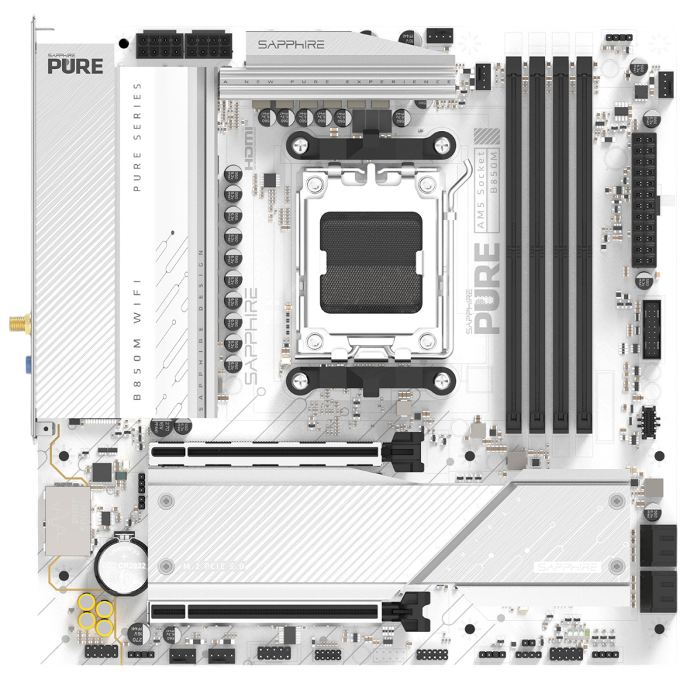Материнская плата Sapphire B850M PURE WIFI White (52123-02-40G)