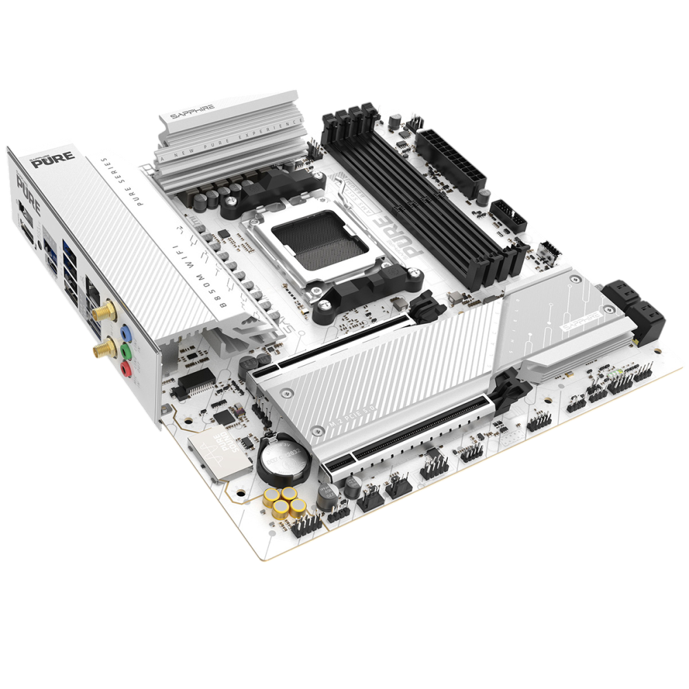 Материнская плата Sapphire B850M PURE WIFI White (52123-02-40G)