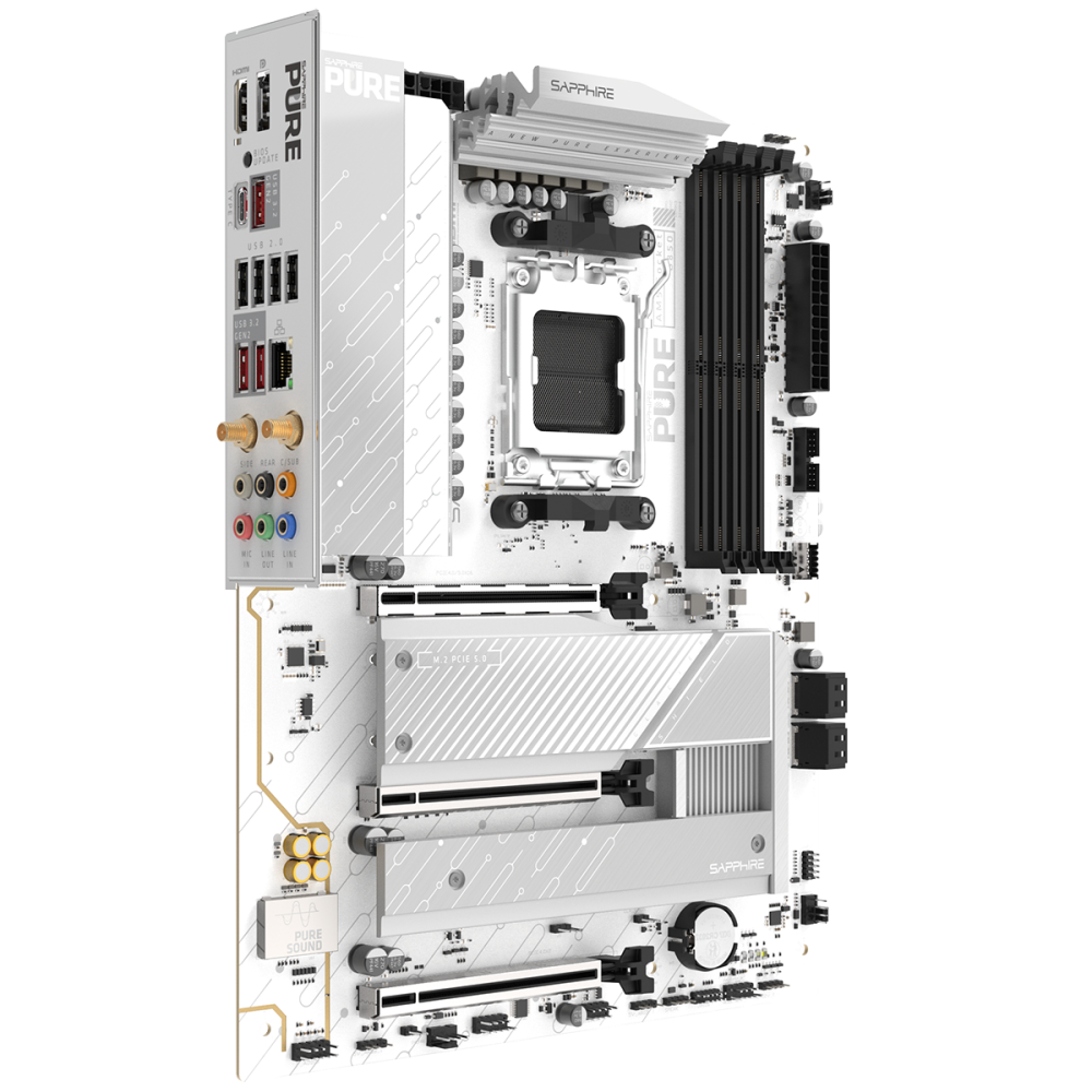 Материнская плата Sapphire B850A PURE WIFI7 White (52123-11-40G)