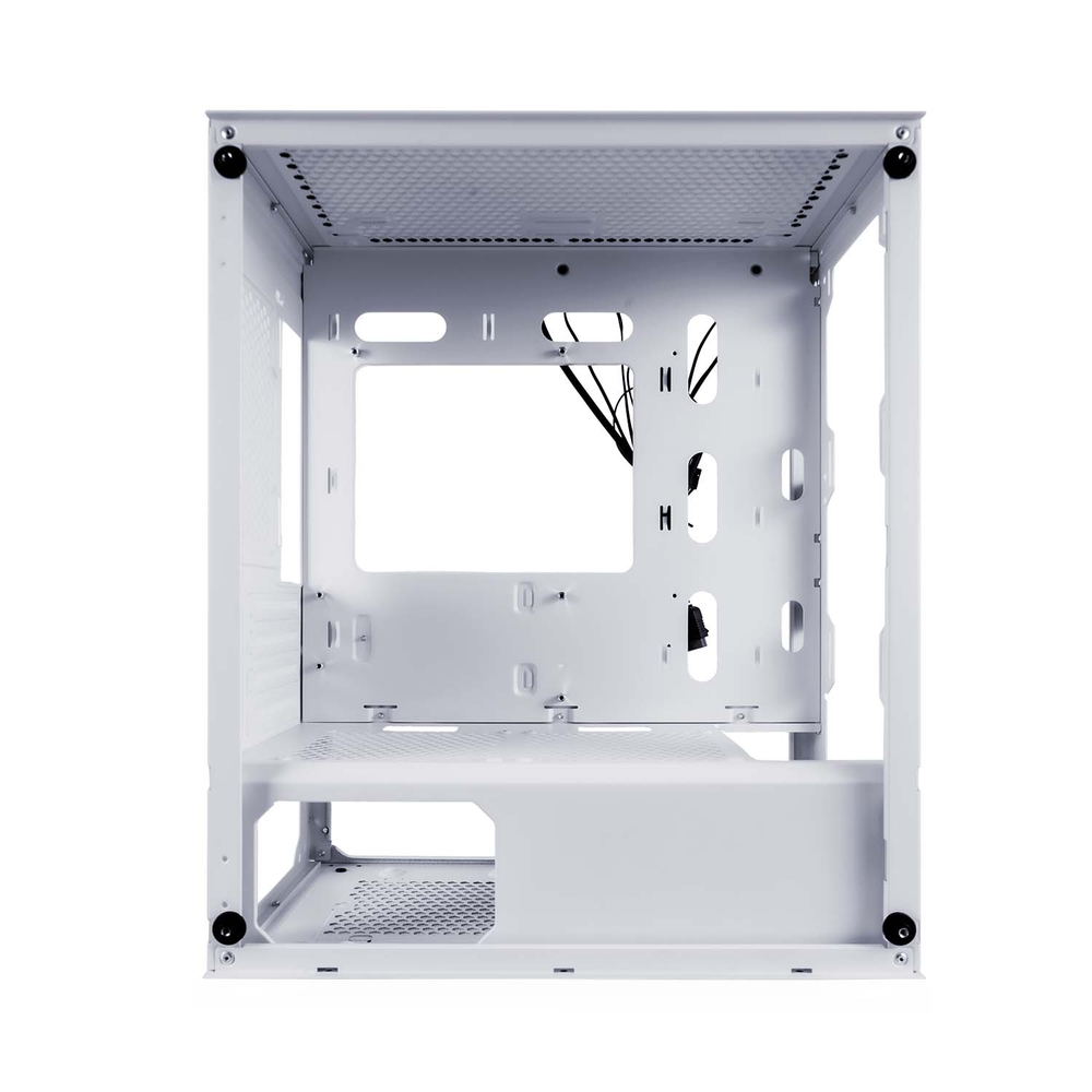 Компьютерный корпус 1STPLAYER TRILOBITE T3-G TG LED White (T3-G-WH-4F1-W)