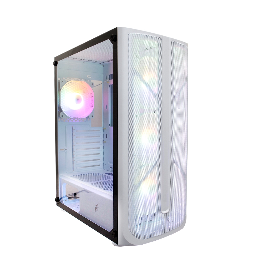 Компьютерный корпус 1STPLAYER FIREBASE X4 White (X4-WH-4F1-W)
