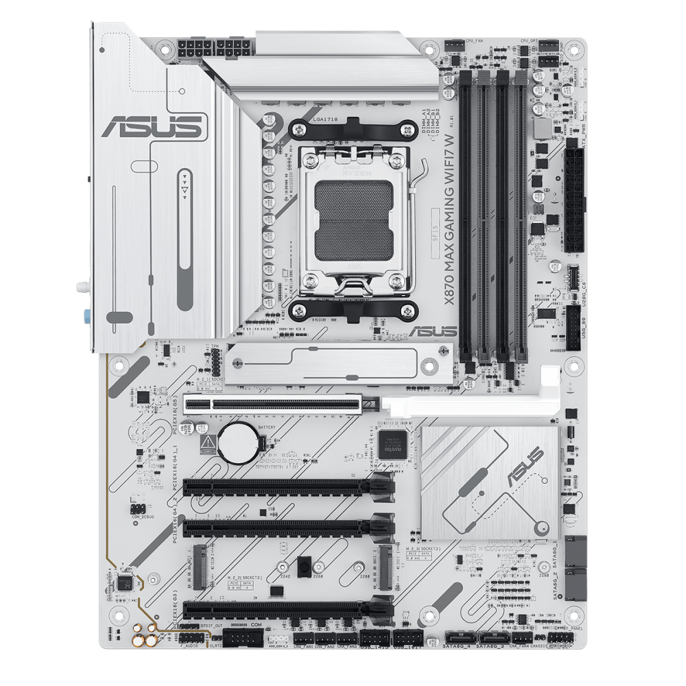 Материнская плата ASUS X870 MAX GAMING WIFI7 White (90MB1LZ0-M0EAY0)