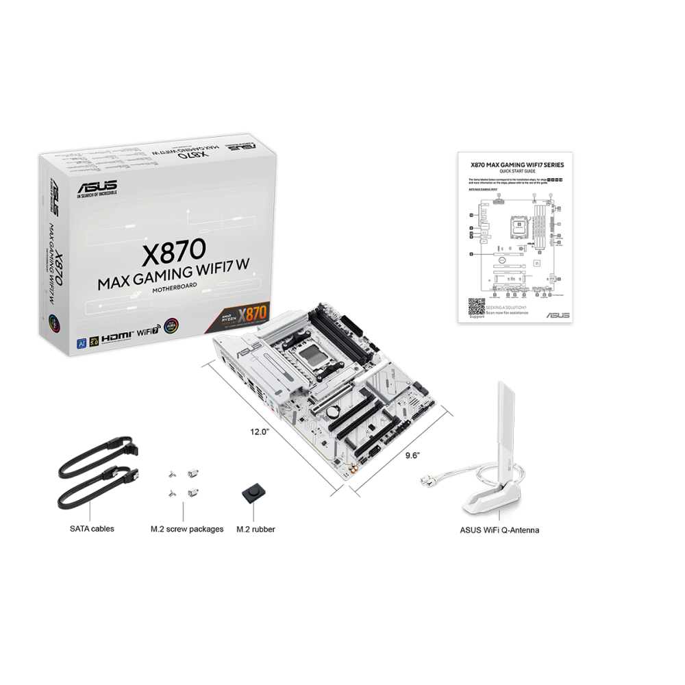 Материнская плата ASUS X870 MAX GAMING WIFI7 White (90MB1LZ0-M0EAY0)