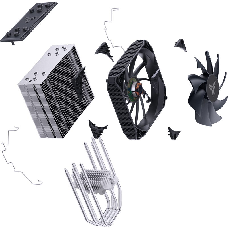 Кулер для процессора JONSBO PISA A4 Grey PWM