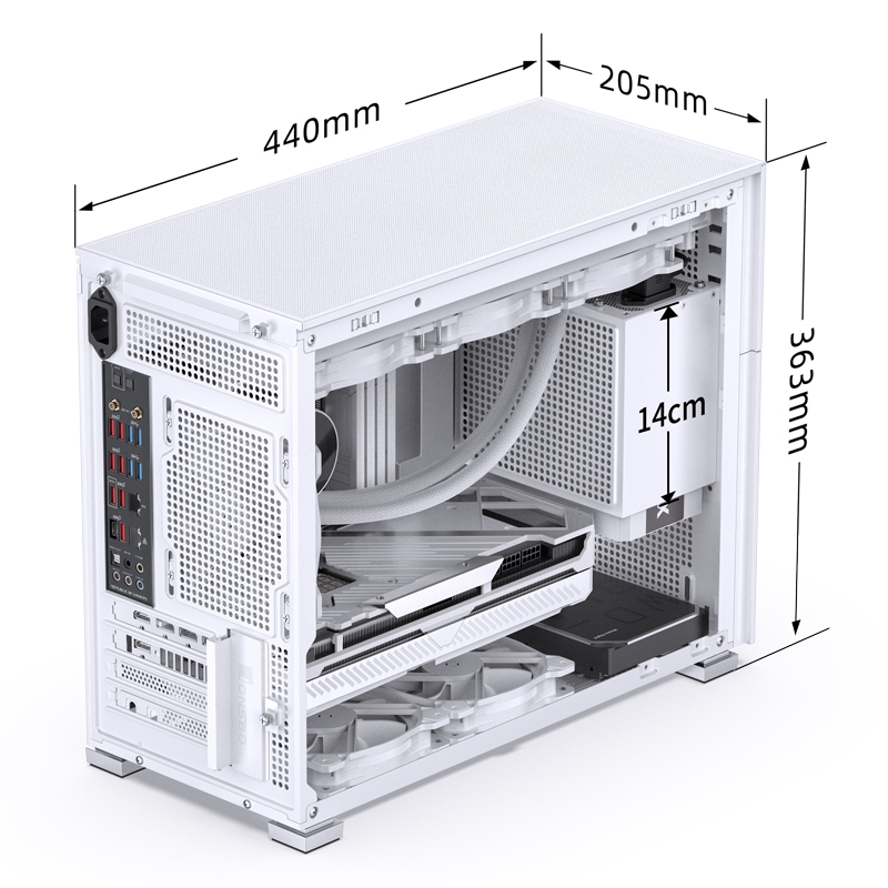 Компьютерный корпус JONSBO D31 MESH TG White