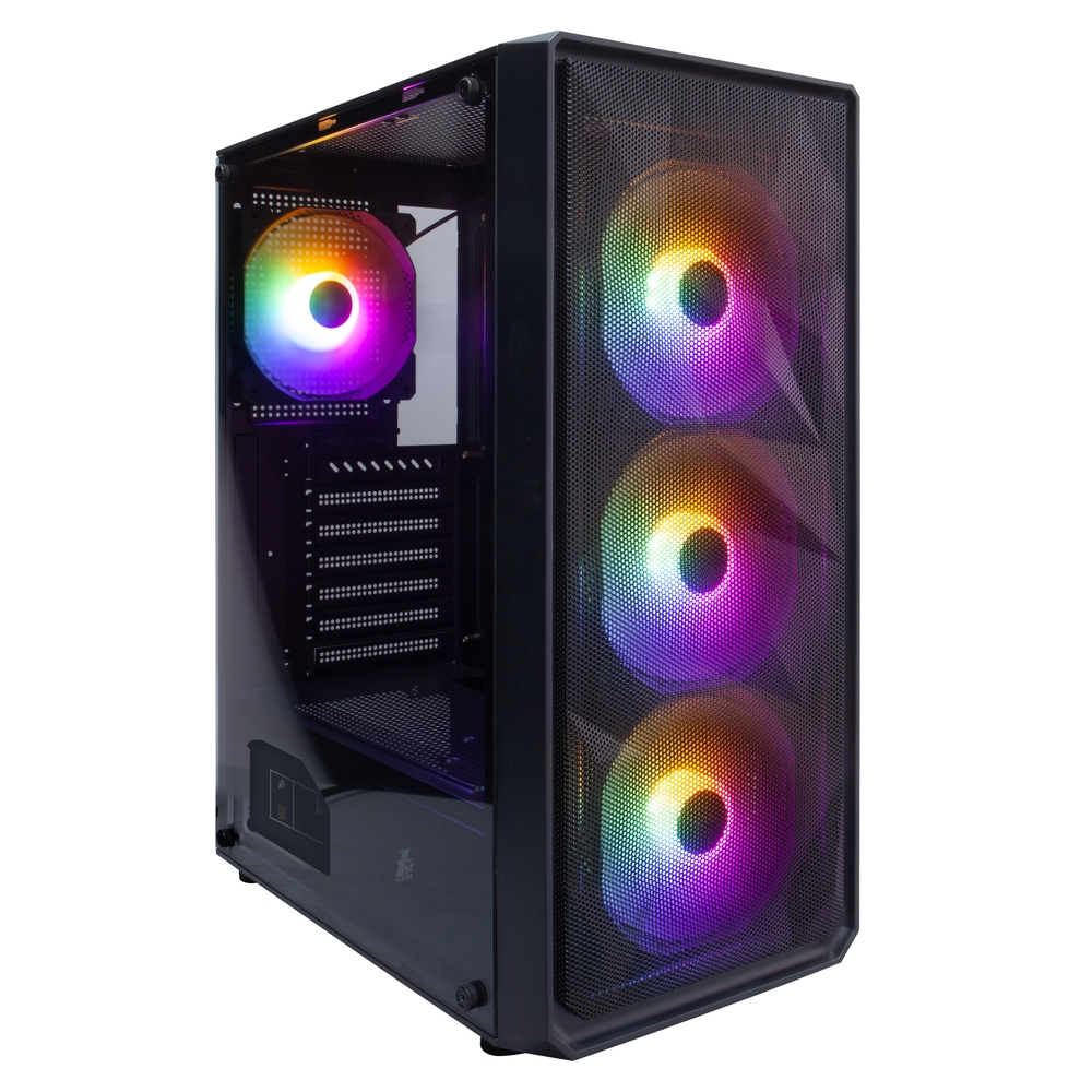Компьютерный корпус 1STPLAYER FD3 FRGB Black (FD3-BK-4F1)