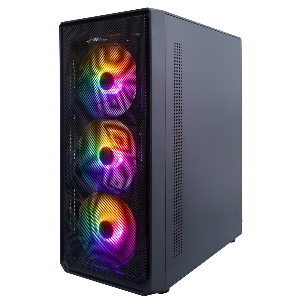 Компьютерный корпус 1STPLAYER FD3 FRGB Black (FD3-BK-4F1)
