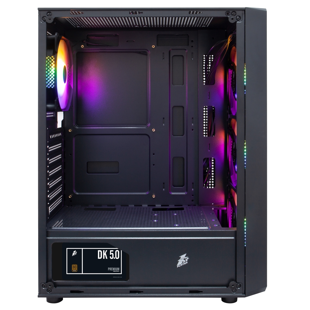 Компьютерный корпус 1STPLAYER FD3 FRGB Black (FD3-BK-4F1)