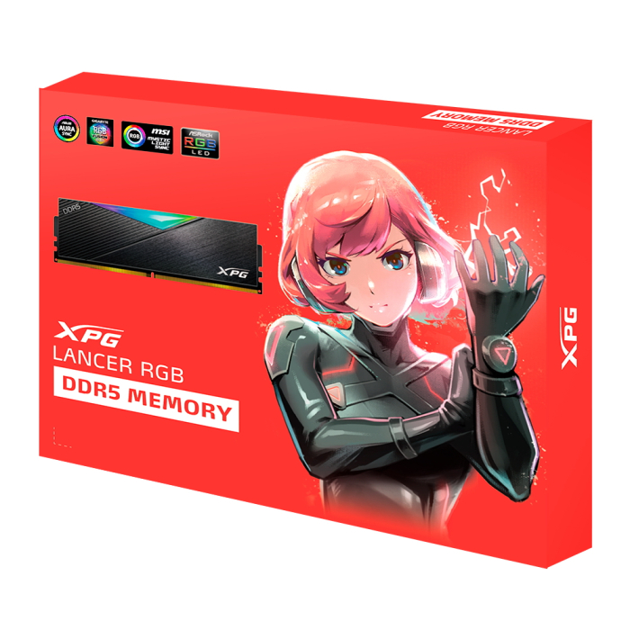 Оперативная память 32 Gb 6400 MHz ADATA XPG LANCER RGB (AX5U6400C3216G-DCLARBK)