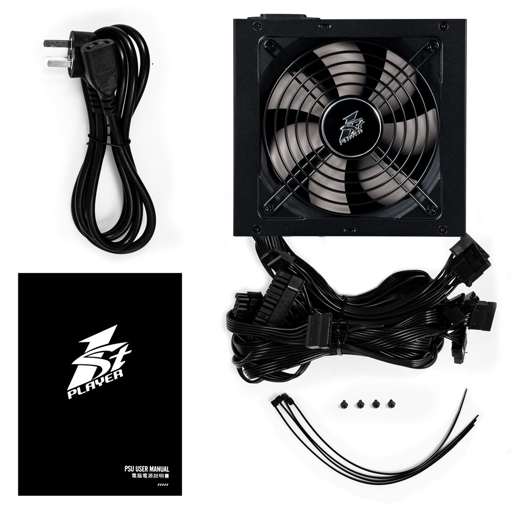 Блок питания 1STPLAYER 700W DK PREMIUM Black (PS-700AX)