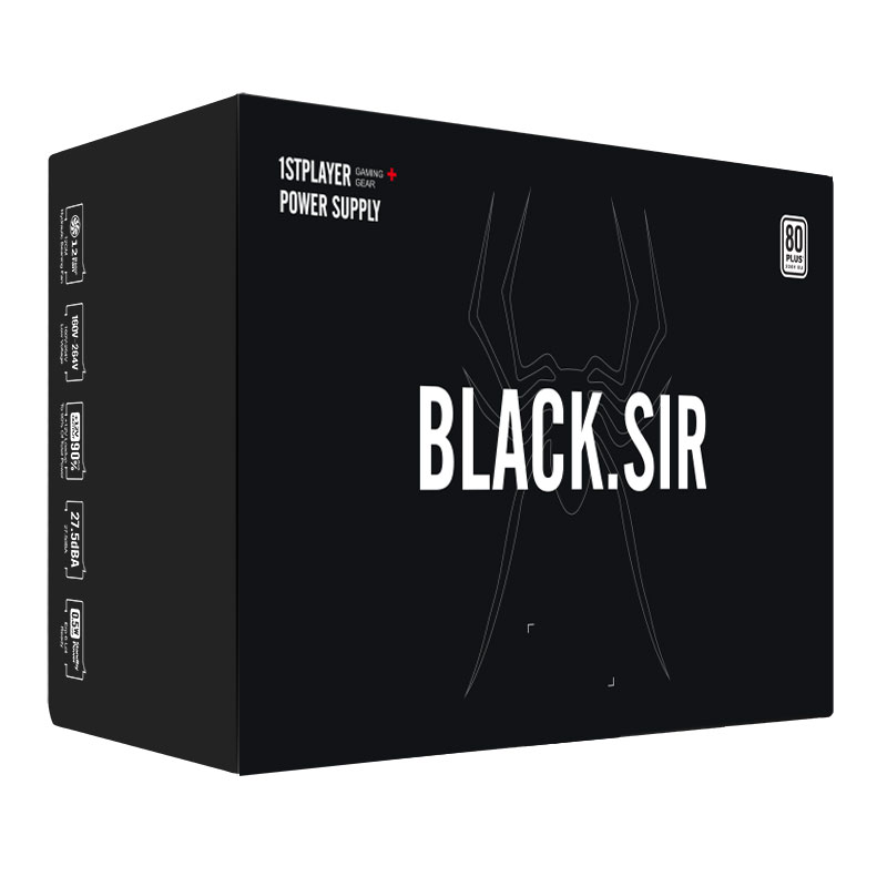 Блок питания 1STPLAYER 500W BLACK.SIR Black (PS-500BS) (SR-500W)