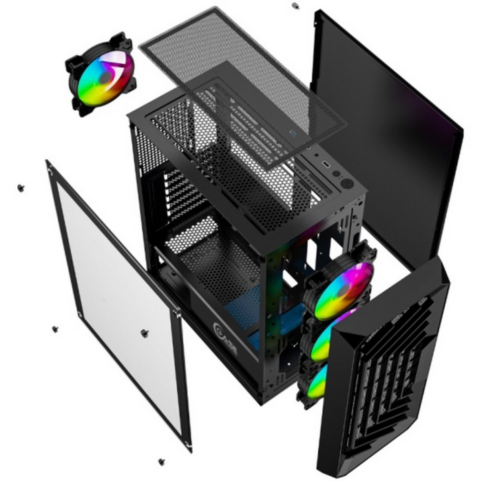 Компьютерный корпус Powercase Mistral C4B TG Black (CMICB-L4)