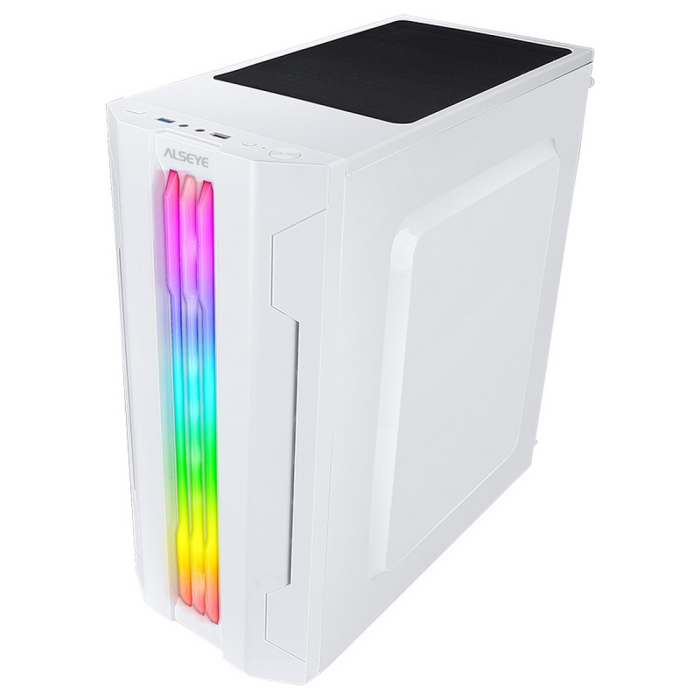 Компьютерный корпус ALSEYE Auro ARGB TG White ((AURA) 3.0-W)
