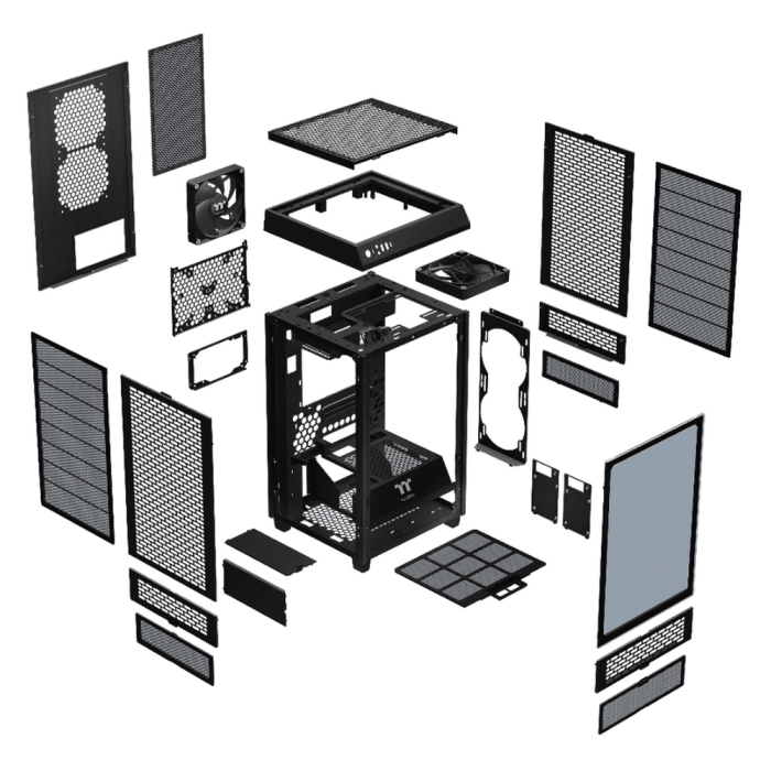 Компьютерный корпус Thermaltake The Tower 200 TG Black (CA-1X9-00S1WN-00)
