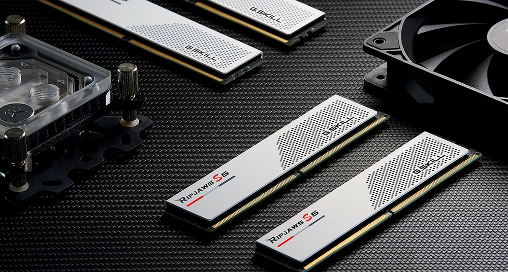 Оперативная память 32 Gb 6000 MHz G.Skill RIPJAWS S5 White (F5-6000J3238F16GX2-RS5W)