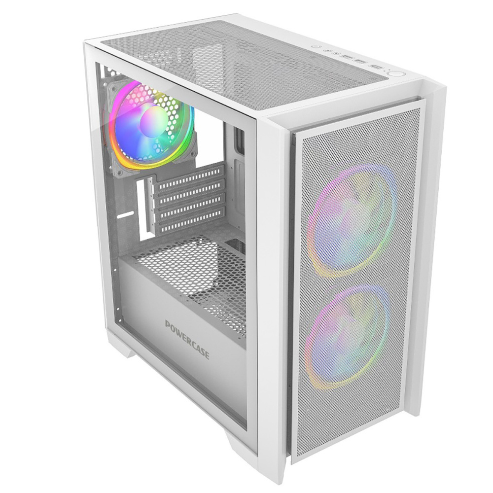 Компьютерный корпус Powercase ALISIO Micro Z3W ARGB White (CAMZW-A3)