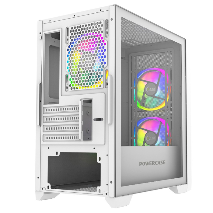 Компьютерный корпус Powercase ALISIO Micro Z3W ARGB White (CAMZW-A3)