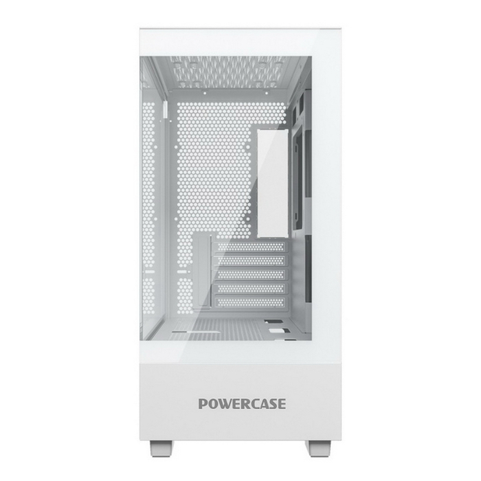 Компьютерный корпус Powercase VISION Micro M TG White (CVMMW-L0)