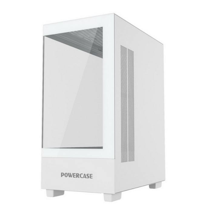 Компьютерный корпус Powercase VISION Micro M TG White (CVMMW-L0)