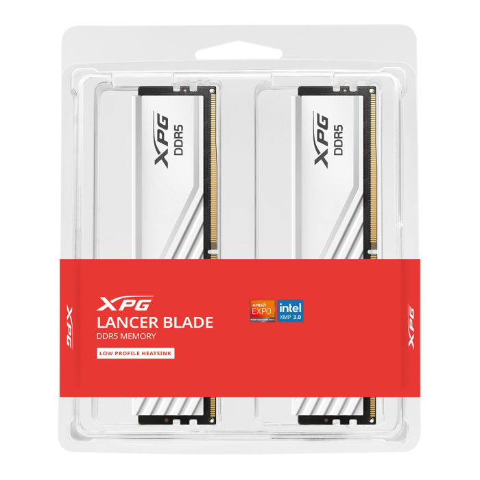 Оперативная память 32 Gb 6400 MHz ADATA XPG LANCER Blade White (AX5U6400C3216G-DTLABWH)