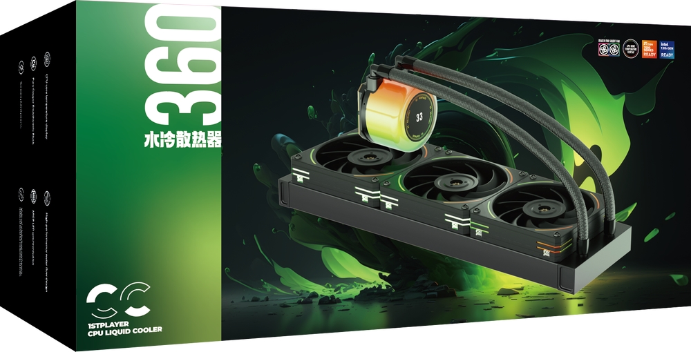 Система жидкостного охлаждения для процессора 1STPLAYER CC 360 ARGB Black CC-360-BK