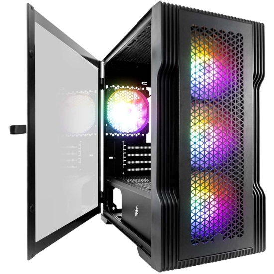 Компьютерный корпус 1STPLAYER TRILOBITE T3 ARGB Black (FP_T3-BK-4F2(AP))