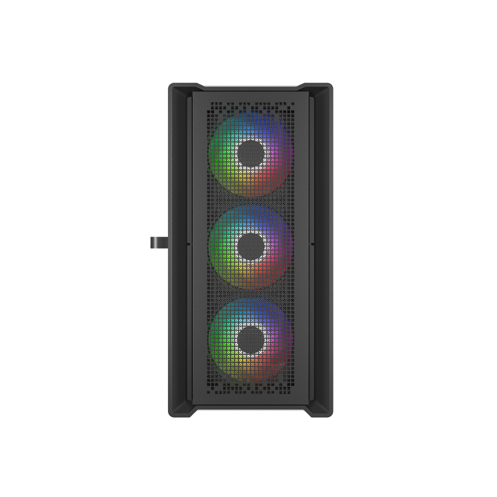 Компьютерный корпус Powercase ByteFlow Micro TG ARGB Black (CAMBFB-A4)
